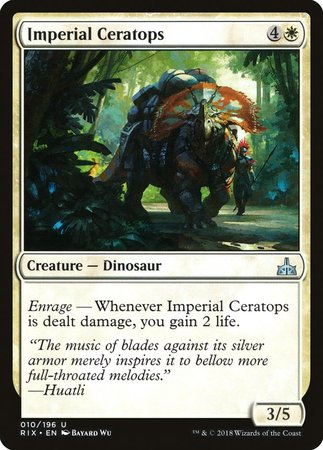 Imperial Ceratops [Rivals of Ixalan] | Dumpster Cat Games