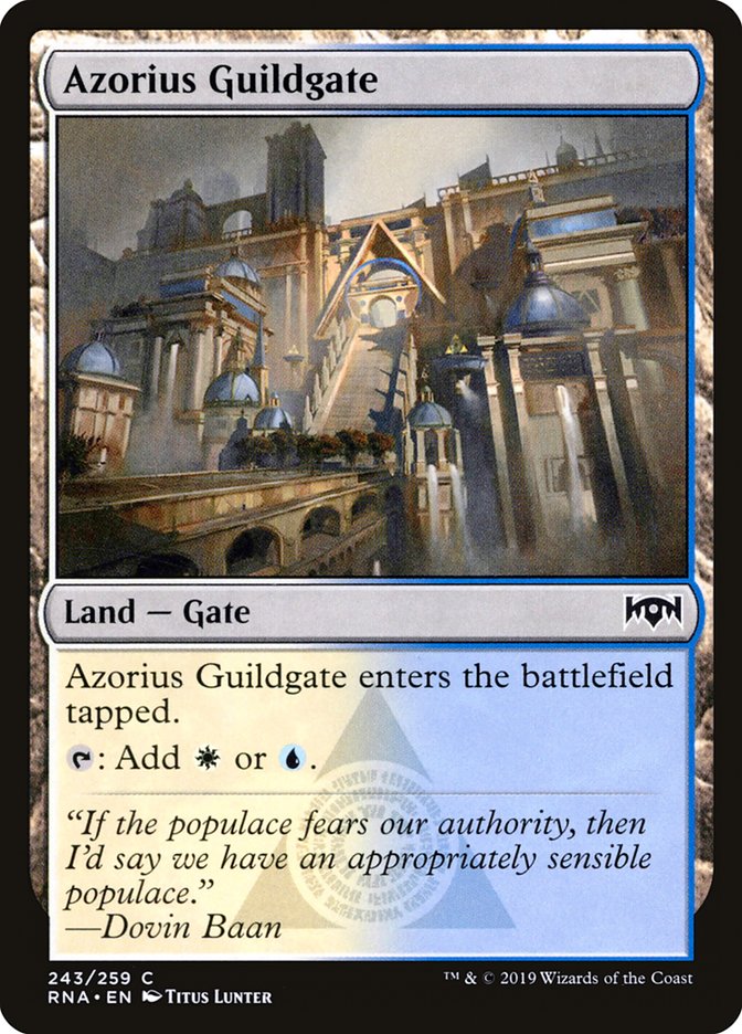 Azorius Guildgate (243/259) [Ravnica Allegiance] | Dumpster Cat Games