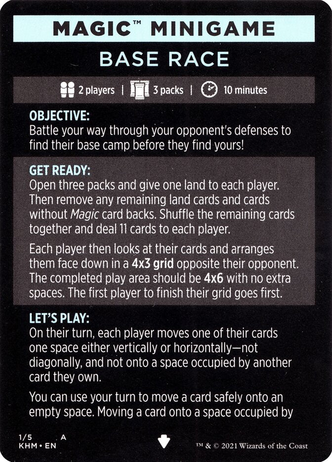 Base Race (Magic Minigame) [Kaldheim Minigame] | Dumpster Cat Games