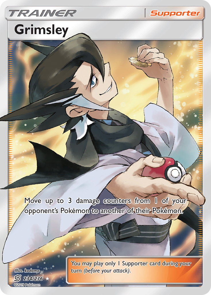 Grimsley (234/236) [Sun & Moon: Unified Minds] | Dumpster Cat Games