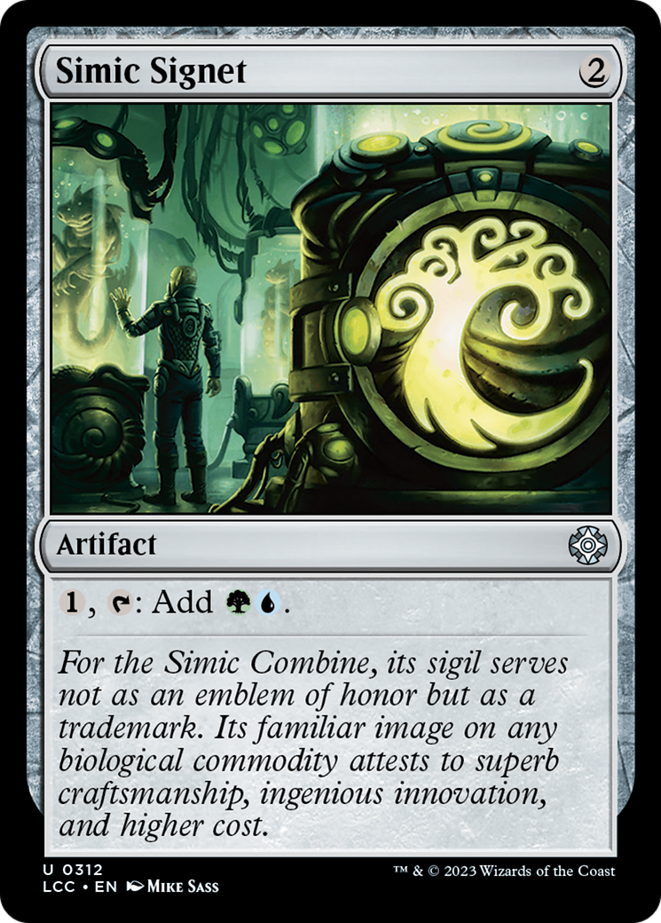 Simic Signet [The Lost Caverns of Ixalan Commander] | Dumpster Cat Games