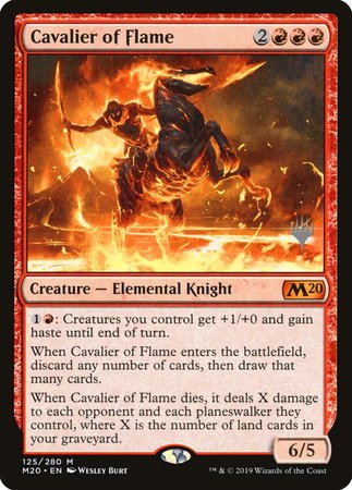 Cavalier of Flame [Core Set 2020 Promos] | Dumpster Cat Games