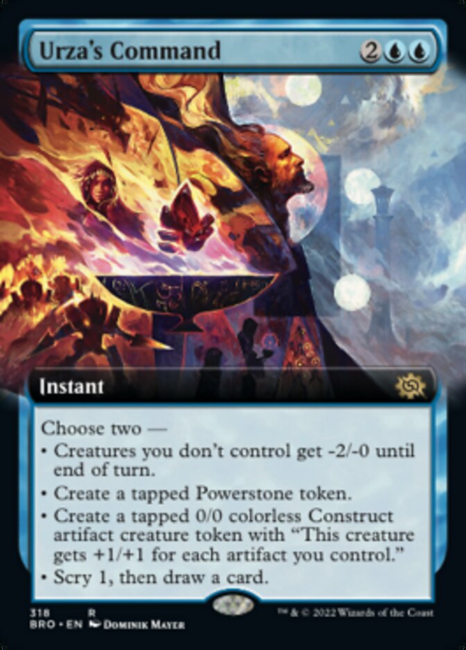 Urza's Command (Extended Art) [The Brothers' War] | Dumpster Cat Games