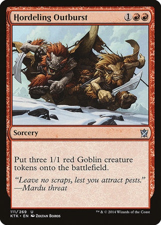 Hordeling Outburst [Khans of Tarkir] | Dumpster Cat Games