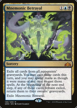 Mnemonic Betrayal [Guilds of Ravnica] | Dumpster Cat Games