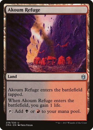 Akoum Refuge [Commander Anthology] | Dumpster Cat Games
