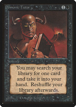Demonic Tutor [Limited Edition Beta] | Dumpster Cat Games