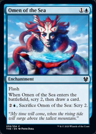 Omen of the Sea [Theros Beyond Death] | Dumpster Cat Games