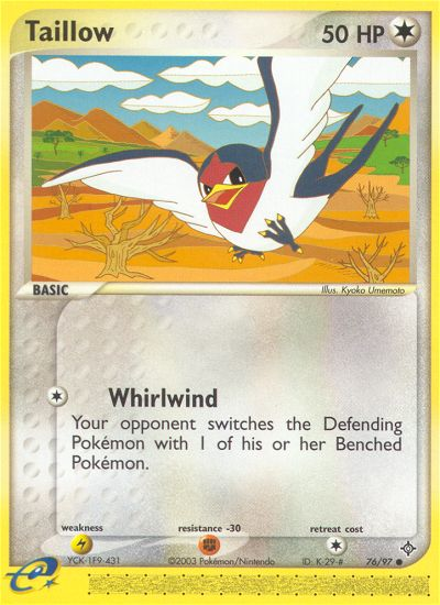 Taillow (76/97) [EX: Dragon] | Dumpster Cat Games