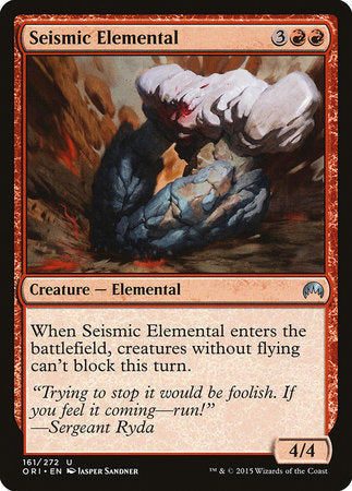 Seismic Elemental [Magic Origins] | Dumpster Cat Games