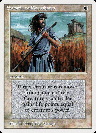 Swords to Plowshares [Summer Magic / Edgar] | Dumpster Cat Games
