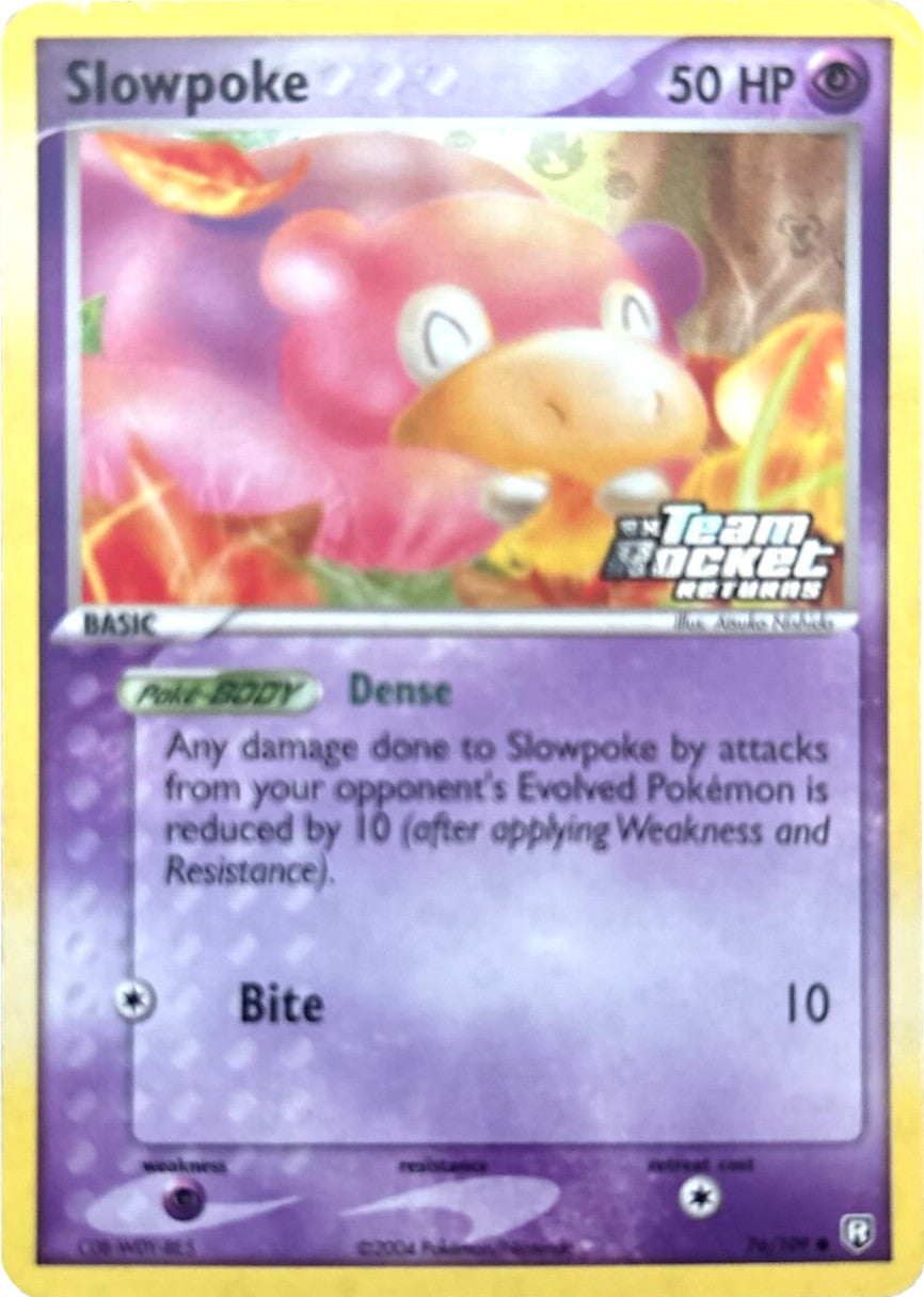 Slowpoke (76/109) (Stamped) [EX: Team Rocket Returns] | Dumpster Cat Games
