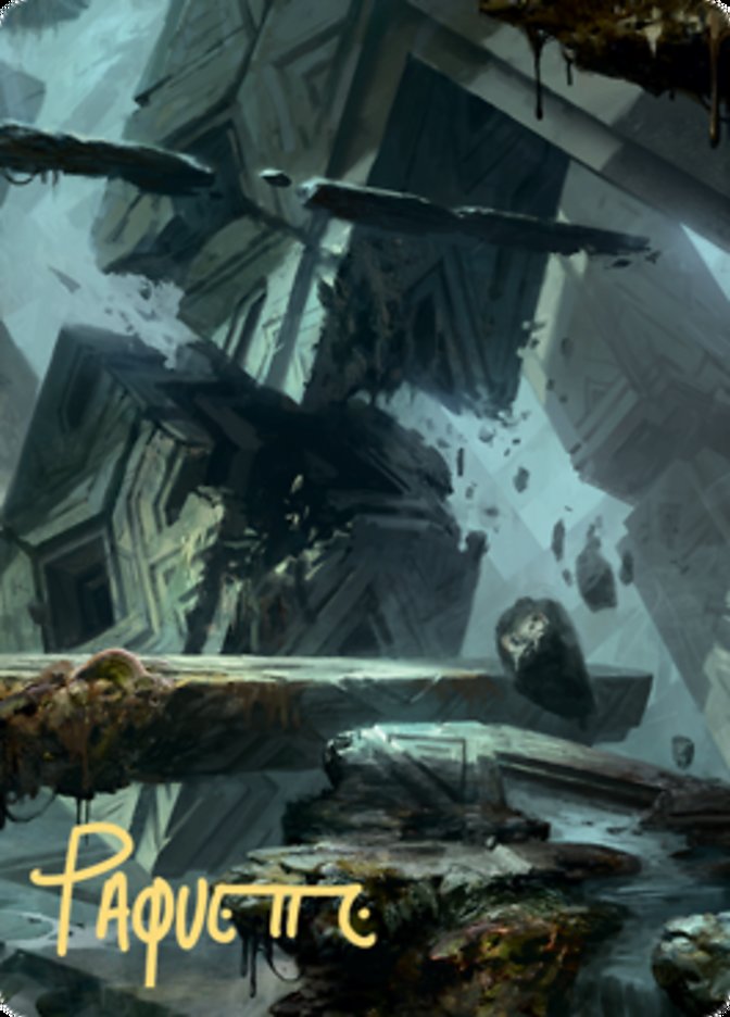 Swamp 3 Art Card (Gold-Stamped Signature) [Zendikar Rising Art Series] | Dumpster Cat Games