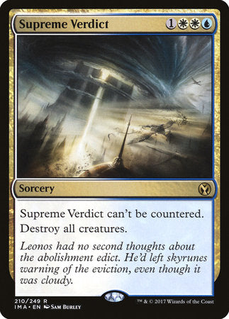 Supreme Verdict [Iconic Masters] | Dumpster Cat Games