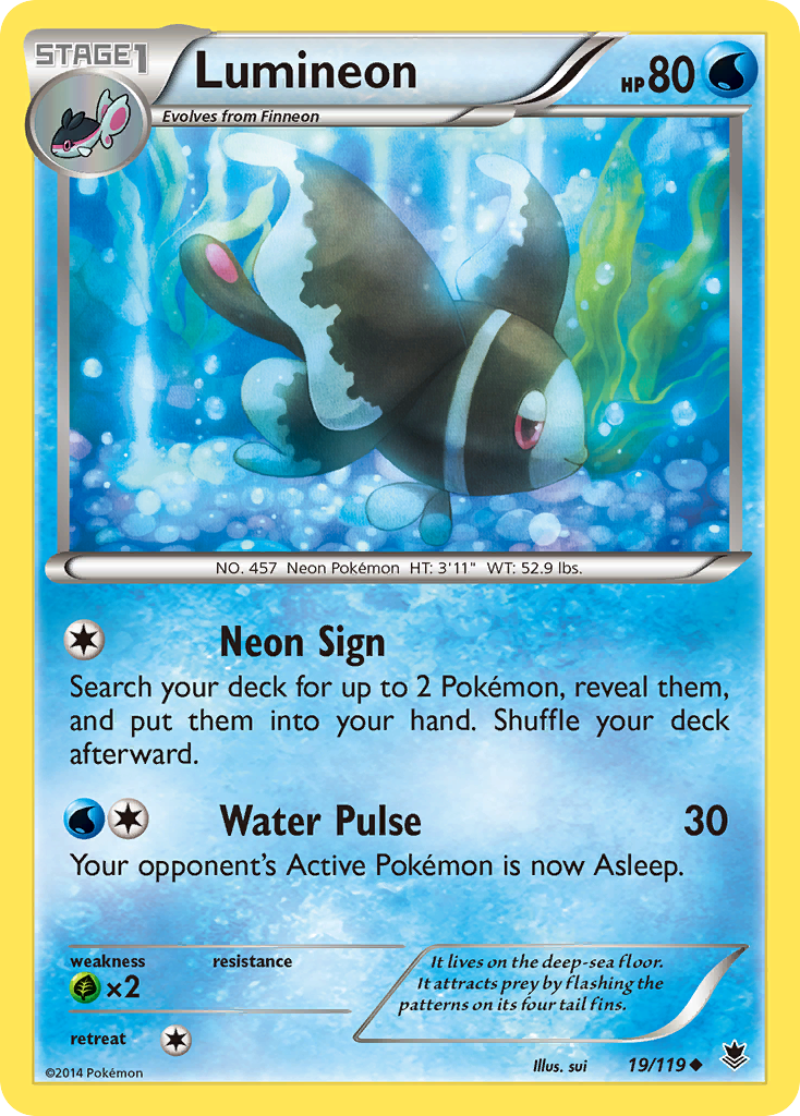 Lumineon (19/119) [XY: Phantom Forces] | Dumpster Cat Games