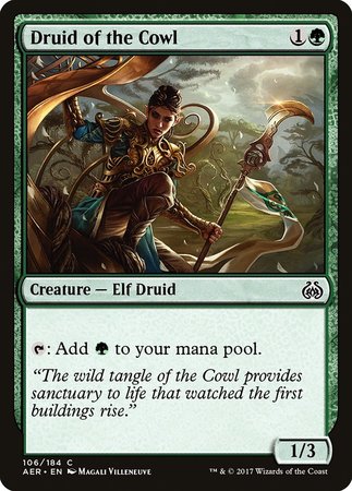 Druid of the Cowl [Aether Revolt] | Dumpster Cat Games