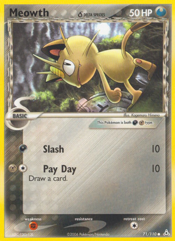 Meowth (71/110) (Delta Species) [EX: Holon Phantoms] | Dumpster Cat Games