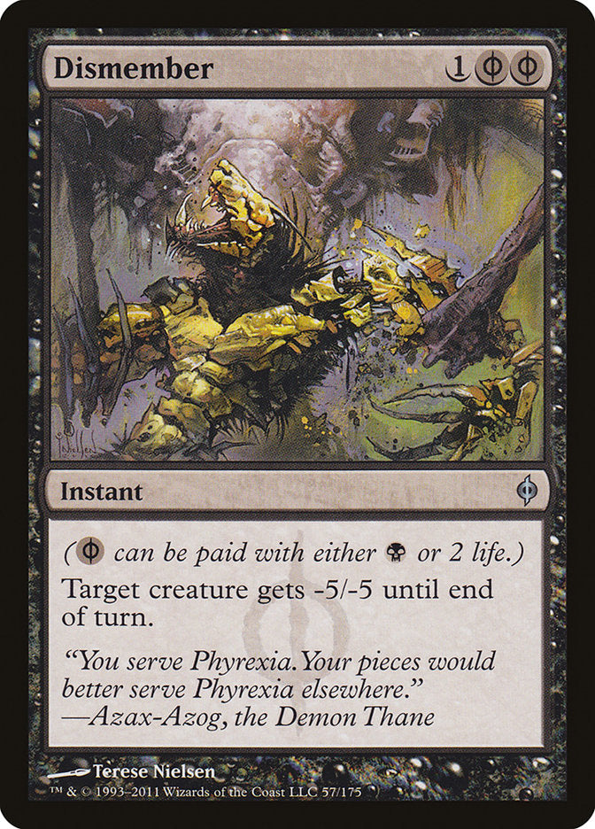 Dismember [New Phyrexia] | Dumpster Cat Games