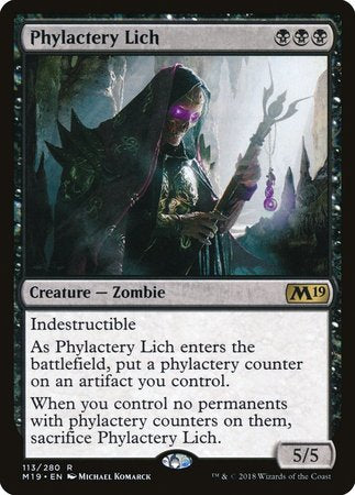 Phylactery Lich [Core Set 2019] | Dumpster Cat Games