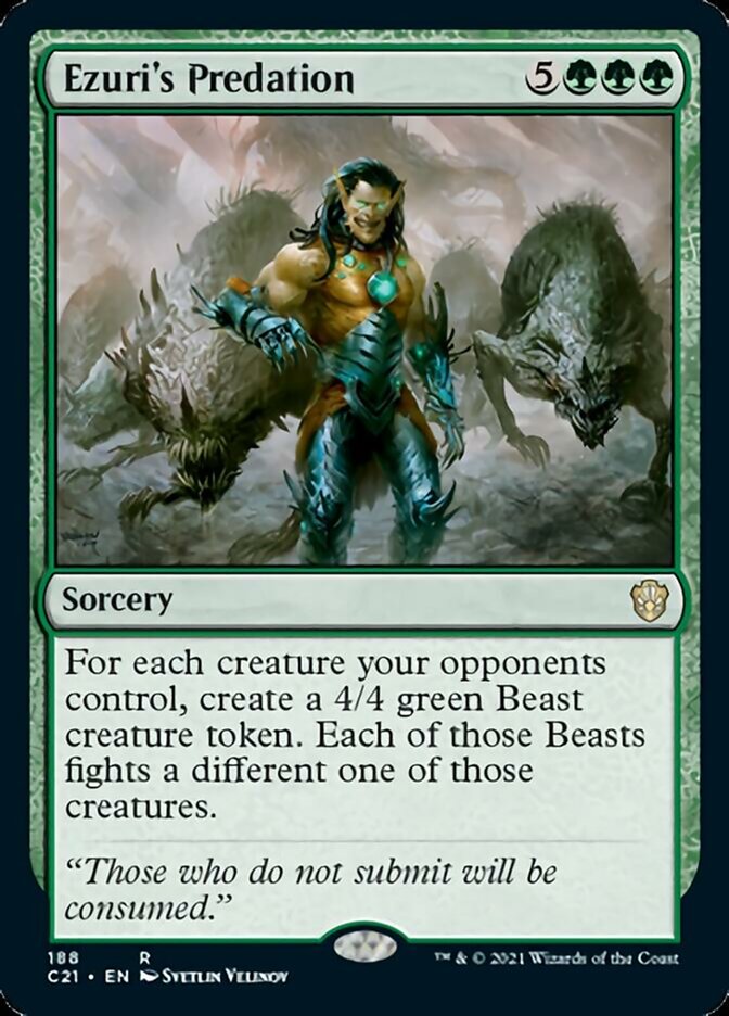 Ezuri's Predation [Commander 2021] | Dumpster Cat Games