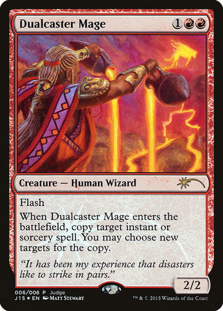 Dualcaster Mage [Judge Gift Cards 2015] | Dumpster Cat Games