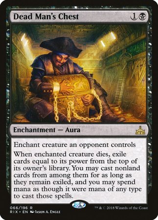 Dead Man's Chest [Rivals of Ixalan] | Dumpster Cat Games