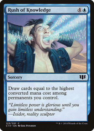 Rush of Knowledge [Commander 2014] | Dumpster Cat Games