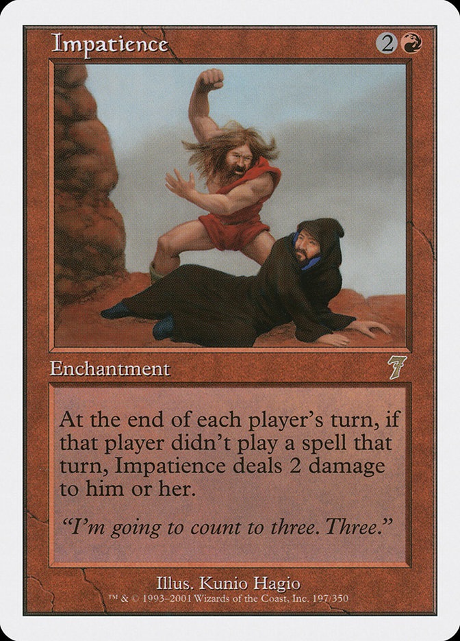Impatience [Seventh Edition] | Dumpster Cat Games
