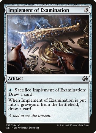 Implement of Examination [Aether Revolt] | Dumpster Cat Games