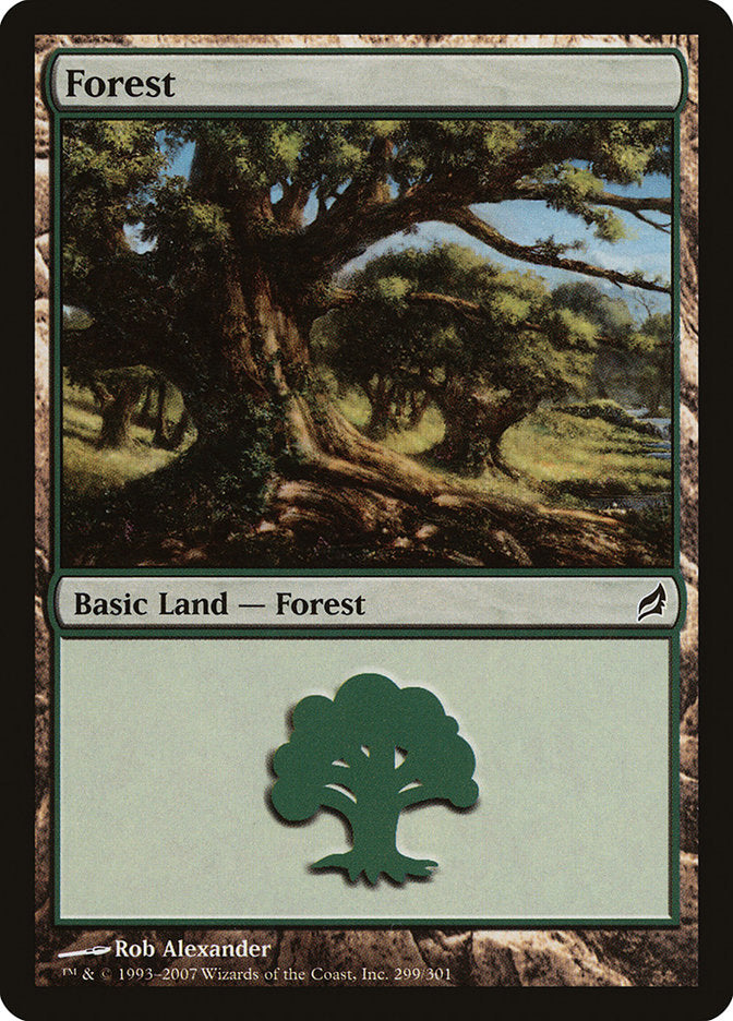 Forest (299) [Lorwyn] | Dumpster Cat Games