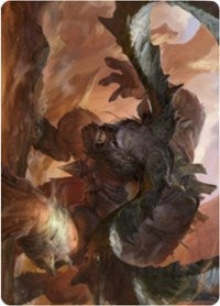 Moraug, Fury of Akoum Art Card [Zendikar Rising Art Series] | Dumpster Cat Games