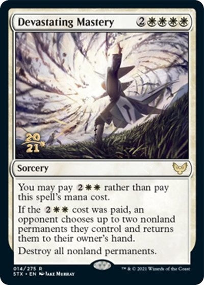 Devastating Mastery [Strixhaven: School of Mages Prerelease Promos] | Dumpster Cat Games