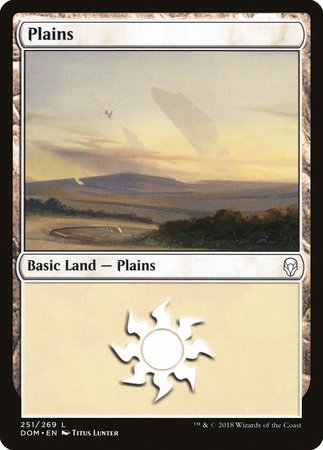 Plains (251) [Dominaria] | Dumpster Cat Games