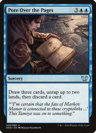 Pore Over the Pages [Duel Decks: Blessed vs. Cursed] | Dumpster Cat Games