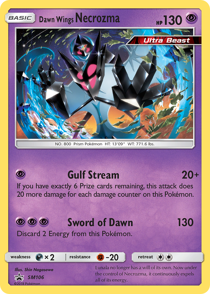 Dawn Wings Necrozma (SM106) [Sun & Moon: Black Star Promos] | Dumpster Cat Games