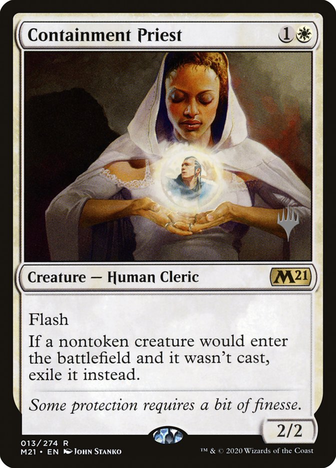 Containment Priest (Promo Pack) [Core Set 2021 Promos] | Dumpster Cat Games