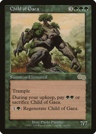 Child of Gaea [Urza's Saga] | Dumpster Cat Games
