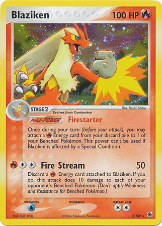 Blaziken (3/109) (Cosmos Holo) [EX: Battle Stadium] | Dumpster Cat Games