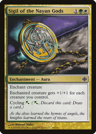 Sigil of the Nayan Gods [Alara Reborn] | Dumpster Cat Games