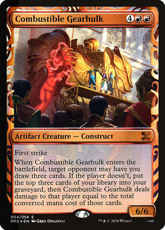 Combustible Gearhulk [Kaladesh Inventions] | Dumpster Cat Games