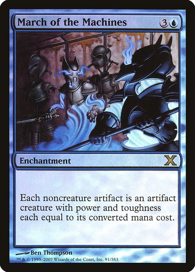 March of the Machines (Premium Foil) [Tenth Edition] | Dumpster Cat Games