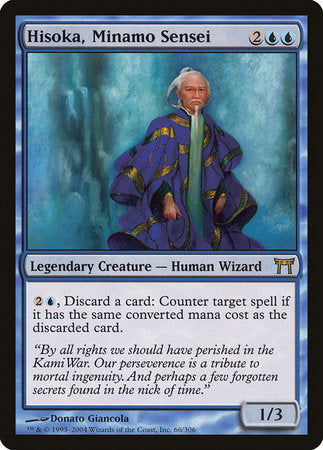 Hisoka, Minamo Sensei [Champions of Kamigawa] | Dumpster Cat Games