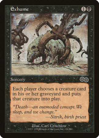 Exhume [Urza's Saga] | Dumpster Cat Games