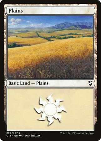 Plains (294) [Commander 2018] | Dumpster Cat Games