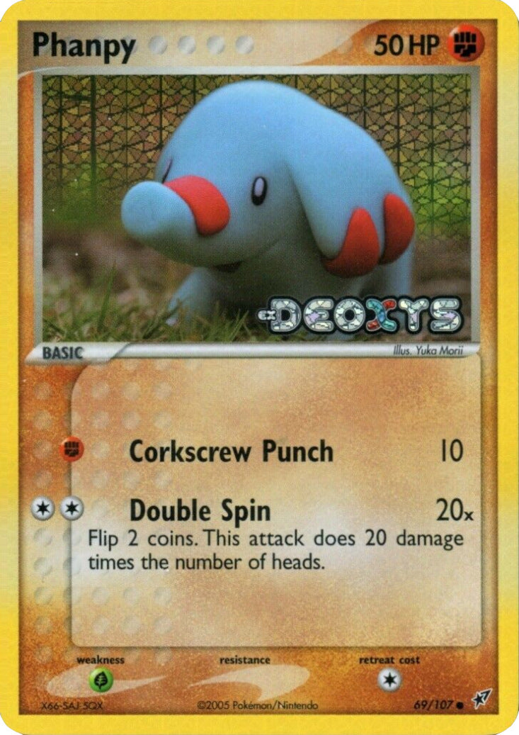 Phanpy (69/107) (Stamped) [EX: Deoxys] | Dumpster Cat Games