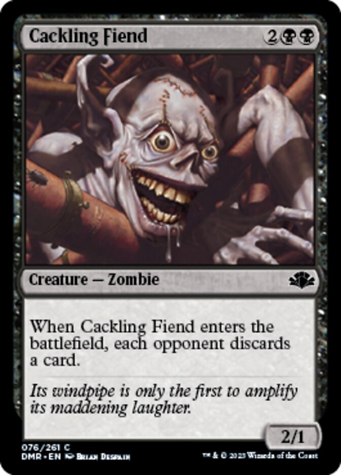 Cackling Fiend [Dominaria Remastered] | Dumpster Cat Games