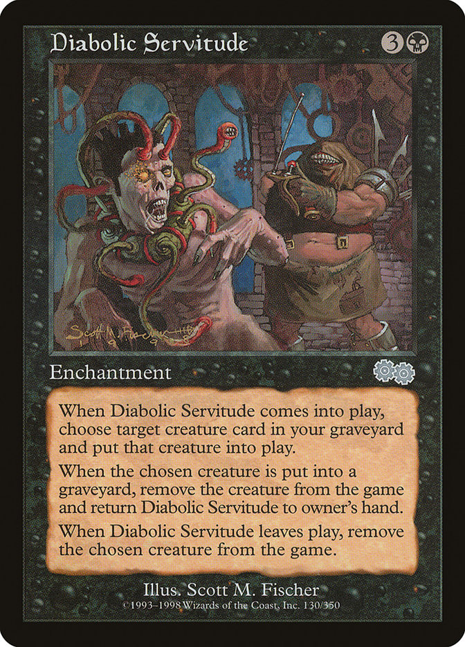 Diabolic Servitude [Urza's Saga] | Dumpster Cat Games