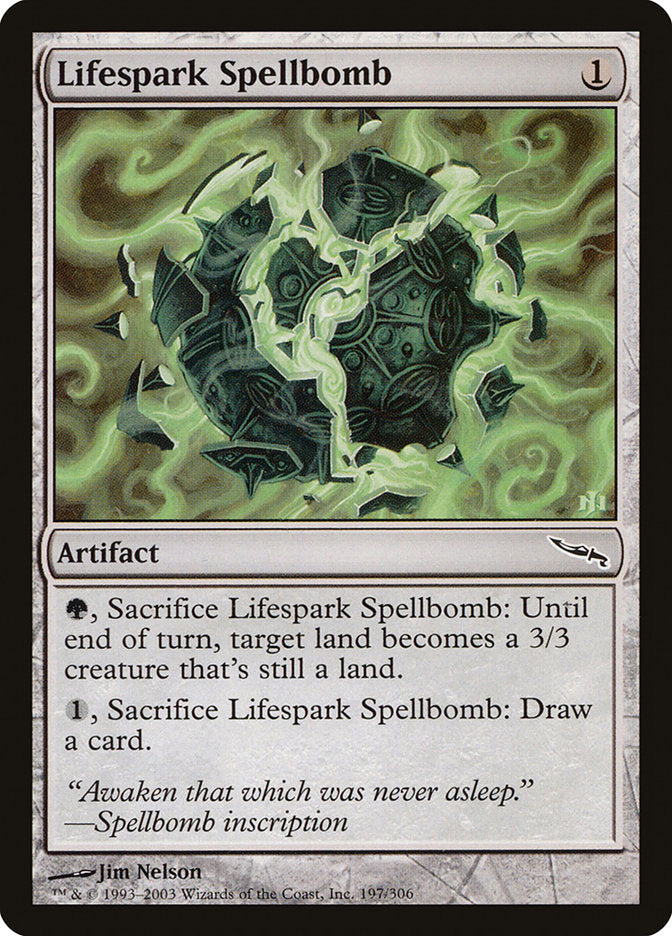 Lifespark Spellbomb [Mirrodin] | Dumpster Cat Games