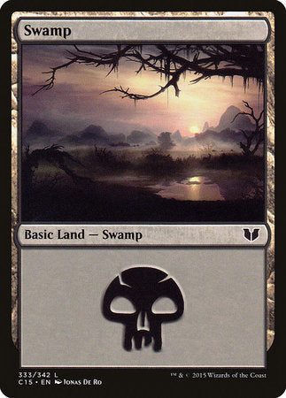 Swamp (333) [Commander 2015] | Dumpster Cat Games