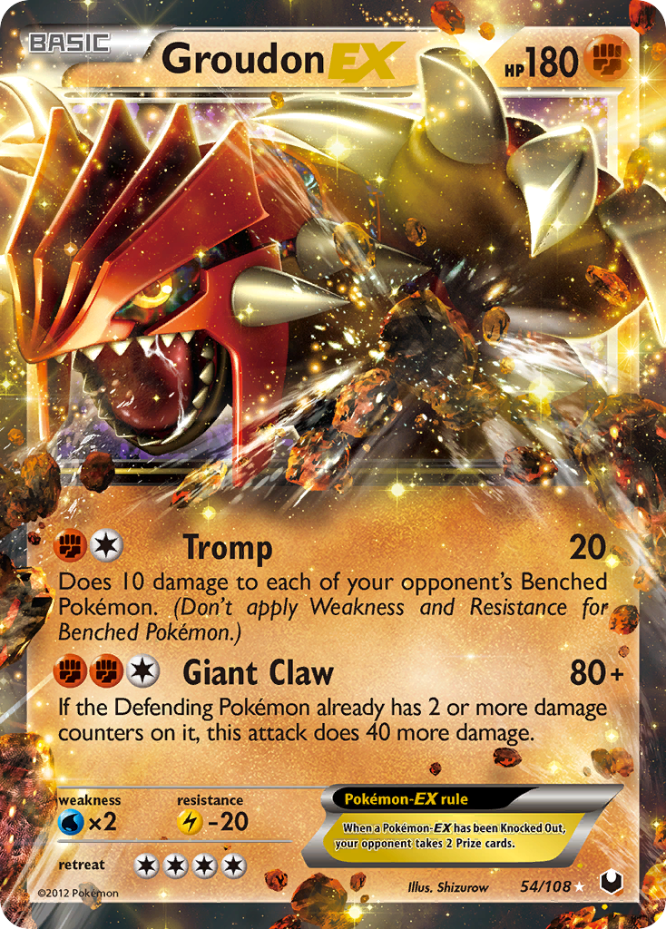 Groudon EX (54/108) [Black & White: Dark Explorers] | Dumpster Cat Games